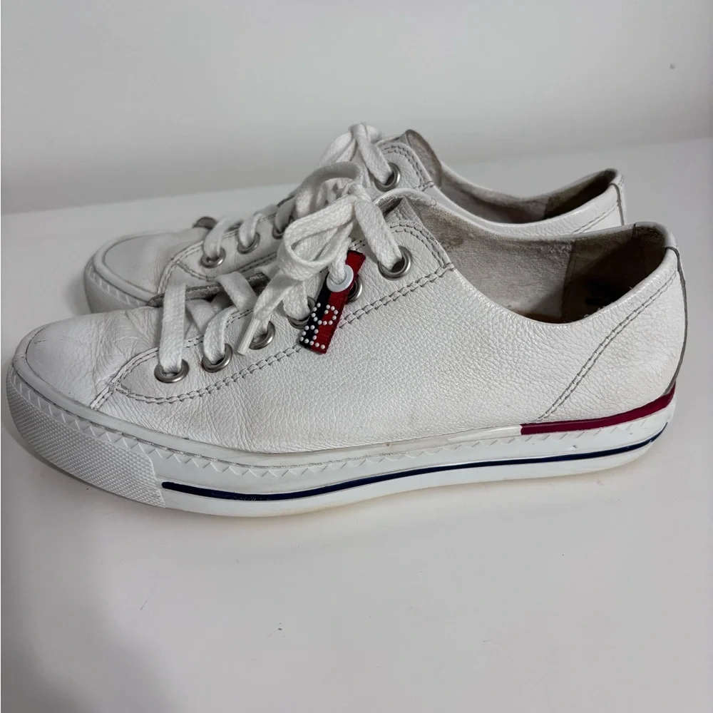 Paul Green white soft leather Carly women’s sneakers size UK 3.5 (US size 6) - Picture 2 of 8